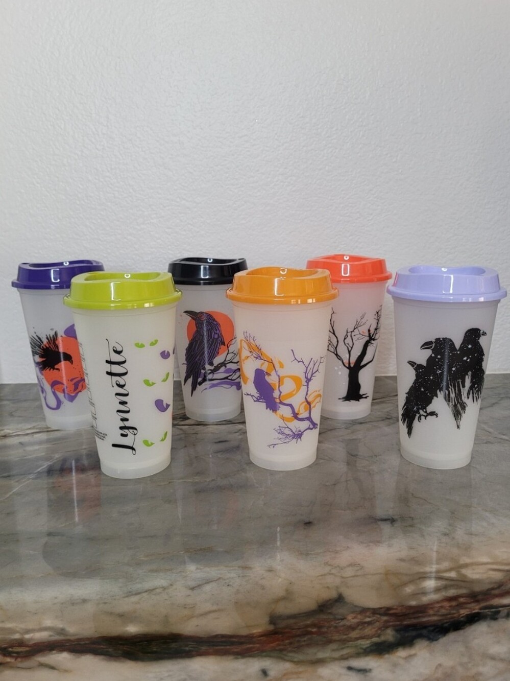 Personalized Glow In the Dark Halloween Cups